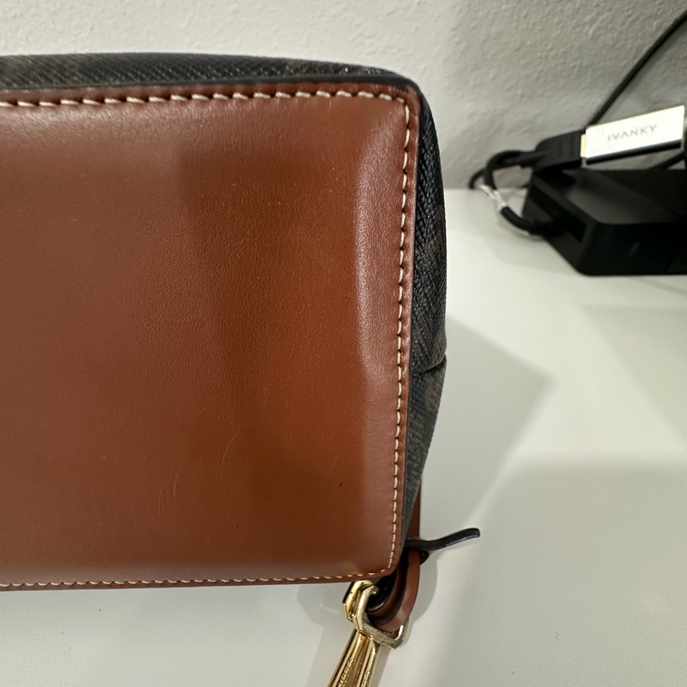 Celine Triomphe Canvas and Calfskin Toiletry Bag - Picture 12 of 15